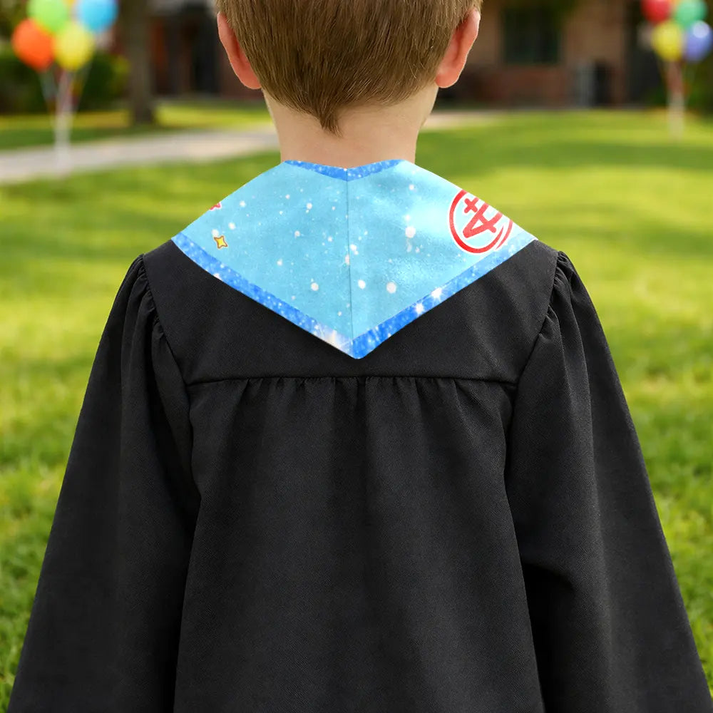 Graduation,Gift For Grandkids,Gift For Kids,Happy - Custom Photo Cute Graduation Kid Kindergarten Preschool - Personalized Kid Graduation Stole