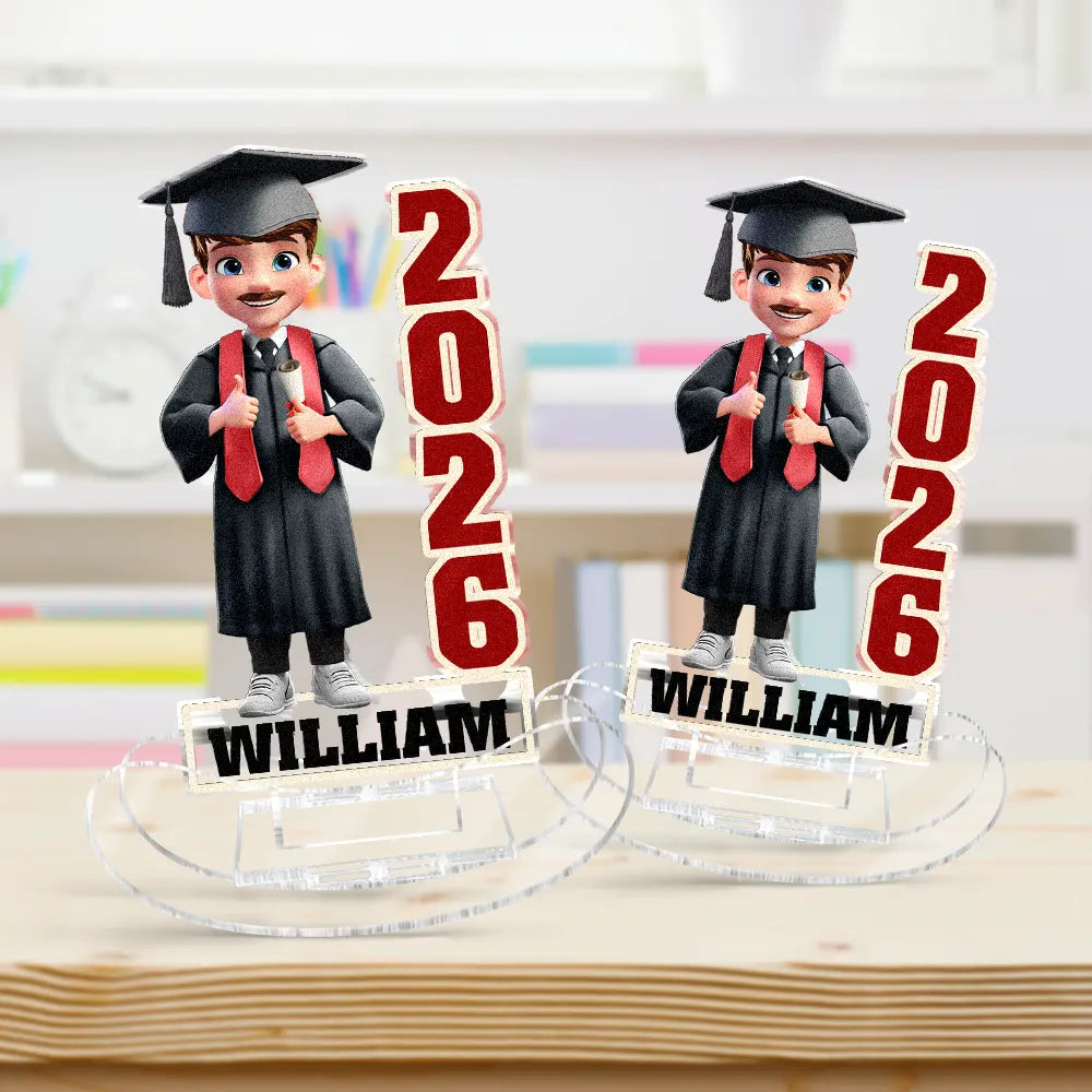 Graduation, Gift For Yourself, Funny - Funny Graduation Year - Personalized Acrylic Shaking Stand