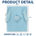 Gift For Grandma, Gift For Grandpa, Happy - Grandma Grandpa My Grandkid Cuddling - Personalized Wearable Blanket With Sleeves