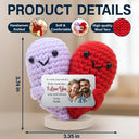 Gift For Couples,Gift For Husband,Gift For Wife,Gift For Boyfriend,Gift For Girlfriend,Love,Custom Photo - Custom Photo In Case You Need A Little Reminder - Personalized Doll Crochet With Custom Card