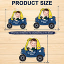 Custom Photo Drive Safe Daddy - Birthday, Loving Gift For Dad, Father, Papa, Grandpa - Personalized Acrylic Car Hanger