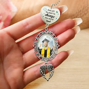 Graduation,Gift For Yourself,Gift For Daughter,Gift For Sisters,Gift For Bestie,Happy,Gift For Son,Gift For Brothers - Custom Photo She Went To Change The World - Personalized Graduation Tassel Charm