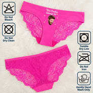 Wedding Anniversary,Gift For Wife,Humorous,Custom Photo,Gift For Couples,Cut-Face Photo - Custom Photo This Kitty Belongs To Lover - Personalized Panty