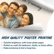 Happy,Family,Gift For Couples,Gift For Husband,Gift For Wife,Parents,Gift For Grandparents - Custom Photo Realistic Watercolor Art Happy Family Parents Grandparents - Personalized Poster