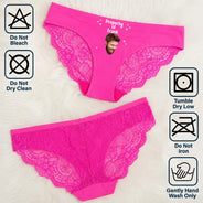 Wedding Anniversary,Gift For Wife,Humorous,Custom Photo,Gift For Couples,Cut-Face Photo - Custom Photo Property Of Lover Anniversary Funny - Personalized Panty