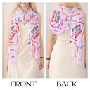 Gift For Mother,Gift For Grandma,Love - Blessed To Be Called Grandma Mommy - Personalized Lightweight Soft Shawl