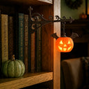 No Custom,Halloween,Cozy,Reading,Gift For Yourself,Gift For Women - Bookish Halloween Reading Lover Ghost Pumpkin - Personalized Bookshelf Lantern Light