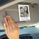 Gift For Couples,Gift For Wife,Gift For Girlfriend,Gift For Women,Love,Old Couples - Custom Photo Drive Safe I Love You Couples Vintage - Personalized Custom Shaped Acrylic Car Visor Clip