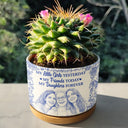 Custom Photo,Gift For Mother,Mom - Daughters (Adult),Happy - Custom Photo Pencil Sketch My Friend Today My Daughter Forever - Personalized Ceramic Plant Pot