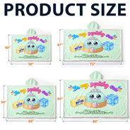 Christmas,Gift For Kids,Icon,Playful - Christmas Gift For Girls Squishy Lover - Personalized Name The Year Of Squishy Hunting Wearable Hooded Blanket