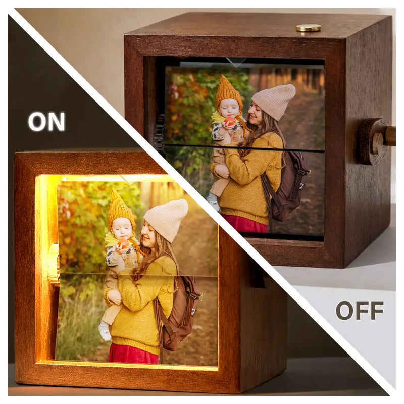 Love,Gift For Mother,Daughters (Adult),Daughters (Young),Children,Mom,Sons,Gift For Grandma - Custom Photo Mother & Daughter Forever Linked Together - Personalized Flipbook Frame Animation Machine