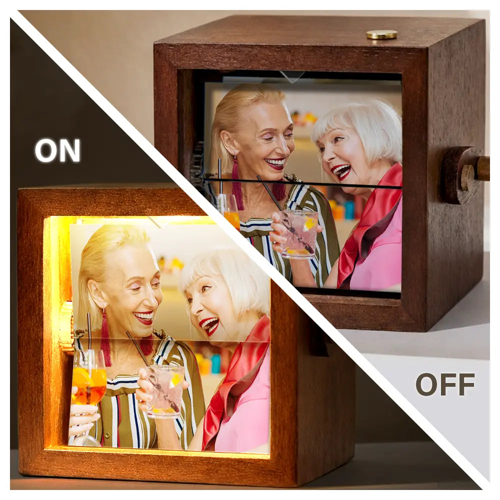 Gift For Bestie, Old Best friends, Gift For Sisters, Funny, Gifts For Colleagues - Custom Photo Right In The Throat Bestie Sister - Personalized Flipbook Frame Animation Machine