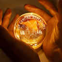 Gift For Couples,Gift For Husband,Old Couples,Gift For Wife,Gift For Boyfriend,Gift For Girlfriend,LGBT,Love - Adventure Partners For Life - Personalized Crystal Globe Lamp