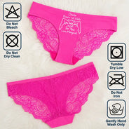 Wedding Anniversary,Gift For Wife,Humorous,Gift For Couples,Custom Text - I Love Your Face Especially When It's Between My Legs - Personalized Panty