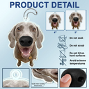 Art Design, Humorous, Dog Lovers, Pet Lovers, Photo - Squishy Dog Nose - Custom Photo Funny Dog Nose - Personalized Squishy Acrylic Car Hanger