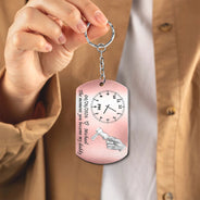 New Dad,New baby,Gift For Father,Happy,Vector,Adorable - The Moment You Became My Dad - Personalized Aluminum Keychain