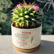 New Mom,Love,Gift For Mother,Photo,Sentimental - Custom Photo The World's Best Mommy Belongs To Me - Personalized Ceramic Plant Pot