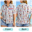 Independence Day,Summer,Gift For Grandpa,Top Market,Humorous,Icon,Cut-Face Photo - Custom Photo Stars & Stripes This Grandpa Belongs To Kids - Personalized Hawaiian Shirt