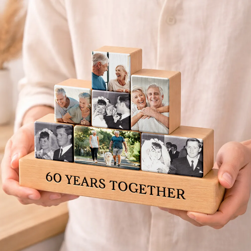 Gift For Couples,Gift For Husband,Gift For Wife,Gift For Boyfriend,Gift For Girlfriend,Love - Custom Photo Couple You And Me We Got This - Personalized Wooden Stacking Photo Blocks