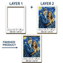 Custom Photo,Art Design,Gift For Couples,Romantic,Photo - Starry Night  - Custom Photo Starry Night Drive Safe Handsome Romantic Couple - Personalized Custom Shaped Car Visor Clip