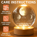 Gift For Father,Dad - Children,Happy,Moon Phase,Humorous - Moon Phase I Am Their Father - Personalized Crystal Globe Lamp