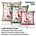 Gift For Couples,Old Couples,Gift For Husband,Gift For Wife,Gift For Boyfriend,Gift For Girlfriend,Love - Couple I Love You Every Day - Personalized Sequin Pillow, Mermaid Sequin Cushion Magic Reversible Throw Pillow