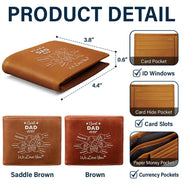Best Dad Grandpa Ever - Personalized Leather Wallet