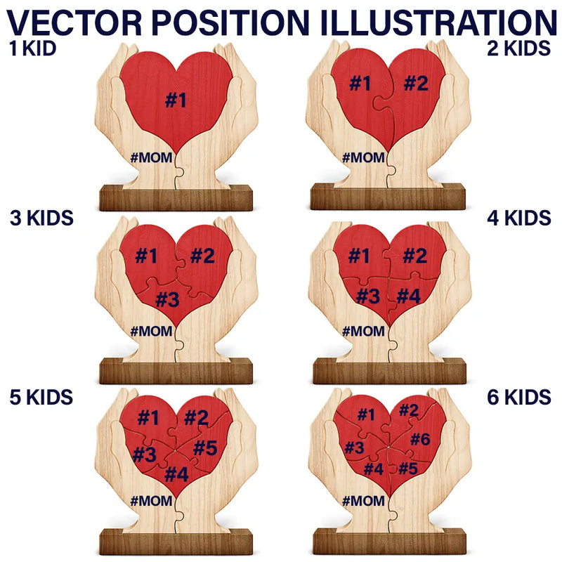 Gift For Mother,Love,Gift For Grandma- Your Arms Forever Open Your Hugs That Hold Us Tight - Personalized Custom Shaped Wooden Puzzle