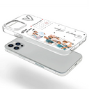 Custom Photo Calendar The Day Our Journey Began - Gift For Couples - Personalized Clear Phone Case