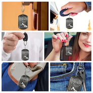 New Dad,New baby,Gift For Father,Happy,Vector,Adorable - The Moment You Became My Dad - Personalized Aluminum Keychain