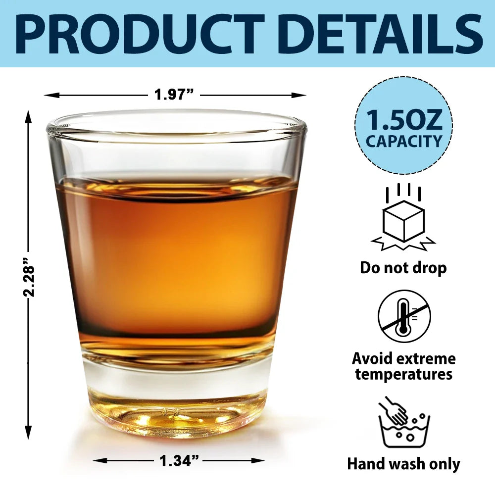 Custom Photo Not My Problem Anymore Happy Retirement - Personalized Shot Glass