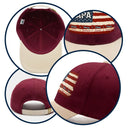 Gift For Father,Gift For Grandpa,Independence Day,Custom Text,Confident - Stars & Stripes US Flag American Dad Grandpa - Personalized Two Tone Cap