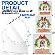 Custom Photo My 1st Christmas In My Forever Home - Personalized Custom Shaped Acrylic Ornament