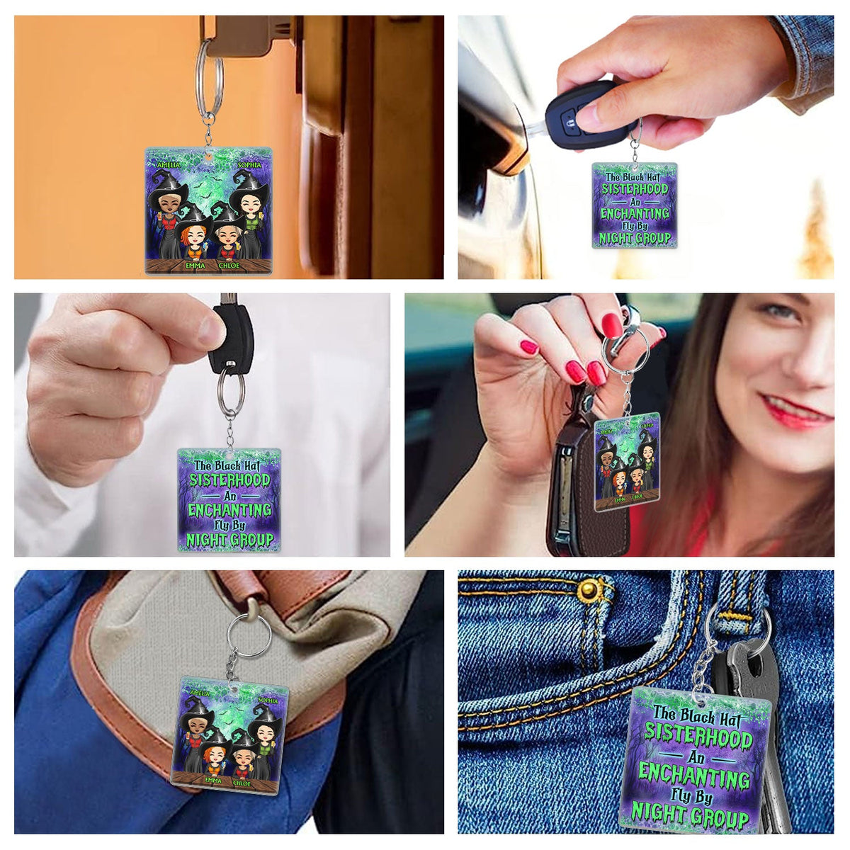 We're Not Sugar And Spice And Everything Nice Witch Best Friends - Bestie BFF Gift - Personalized Acrylic Keychain