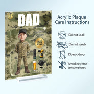Gift For Husband,Gift For Yourself,Gift For Men,Gift For Father,Gift For Grandpa,Non-Eng,Photo - Toybox Figure,Playful - Custom Photo Toybox Figure Dad Grandpa Limited Edition - Personalized Vertical Rectangle Acrylic Plaque