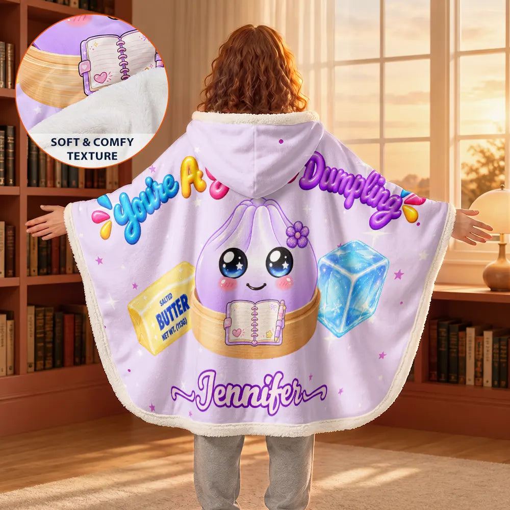 Christmas,Gift For Kids,Icon,Playful - Christmas Gift For Girls Squishy Lover - Personalized Name The Year Of Squishy Hunting Wearable Hooded Blanket