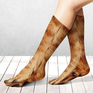 Humorous,Icon,Pet Lovers - Gag Gift For Pet Lovers - Personalized Funny Feet Paws Socks