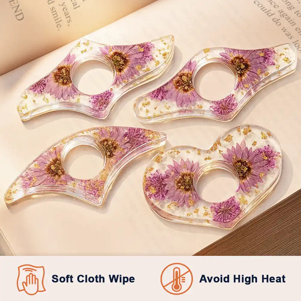 Spread Those Pages Like A Good Girl - Personalized Resin Flower Page Holder
