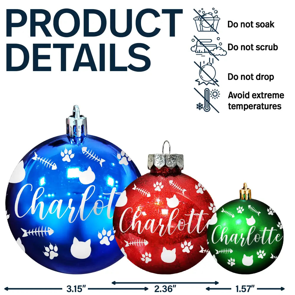 Family, Happy, Christmas - Christmas Ornaments With Name - Personalized Ball Ornament