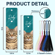 Art Design, Custom Photo, Dog Lovers, Pet Lovers, Photo - Semi Realistic Portrait, Playful, Reading, Top Market - Gift For Book Lovers - Personalized Custom Photo Pet Portrait Acrylic Bookmark