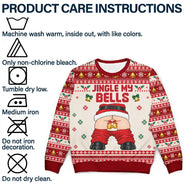 Christmas,Gift For Couples,Gift For Him,Gift For Husband,Humorous,Icon,Top Market - Funny Christmas Gift For Husband Boyfriend - Personalized Jingle My Bells Unisex Ugly Sweater