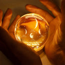 Gift For Father,Dad - Children,Happy,Moon Phase,Humorous - Moon Phase I Am Their Father - Personalized Crystal Globe Lamp