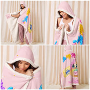 Christmas,Gift For Kids,Icon,Playful - Christmas Gift For Girls Squishy Lover - Personalized Name The Year Of Squishy Hunting Wearable Hooded Blanket