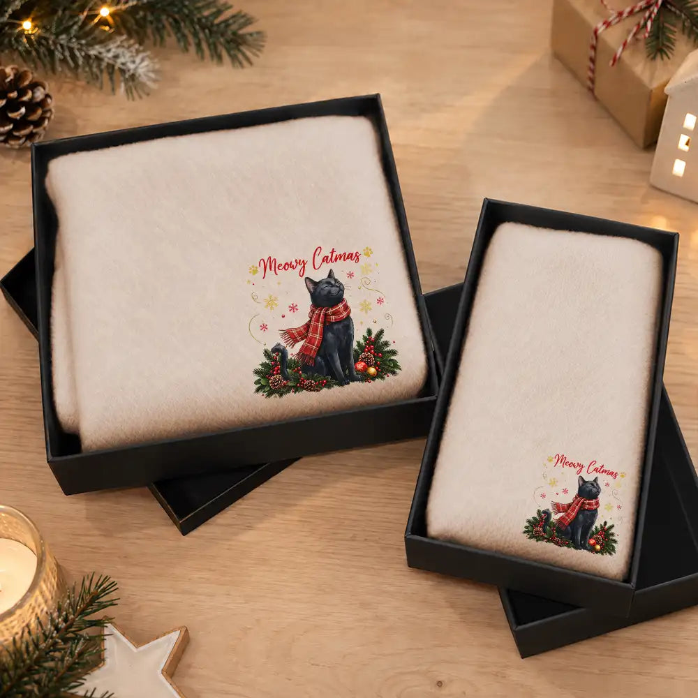 Christmas Gift For Pet Lovers - Personalized Custom Photo Watercolor Pet Portrait Tassel Scarf - Art Design,Christmas,Custom Photo,Pet Lovers,Photo - Pet With Fall Leaves,Playful