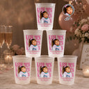 Playful, Custom Photo, Gift For Yourself, Dynamic Photo - Custom Photo Bachelorette Party Vintage Photo - Personalized Frosted Cups