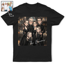 Art Design,Playful,Halloween,Family,Photo - Gothic Portrait Art - Custom Photo Gothic Portrait Art Family Bestie Pet Lovers - Personalized T Shirt