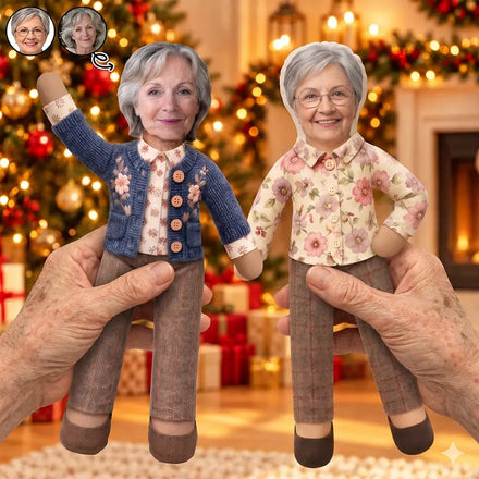Gag Gift For Best Friends - Personalized Custom Photo Poseable Plush Doll