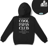 Gift For Father,Gift For Grandpa,Non-Eng,Photo - Pencil Sketch,Photo - Pencil Sketch (Dark BG),Humorous - Custom Photo Pencil Sketch Art Cool Dads Club Powered By Love - Personalized T Shirt