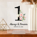 Couple Anniversary Love Message - Personalized Vertical Rectangle Acrylic Plaque