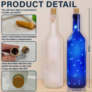 Gift For Bestie - Birth Flower Grow An Old Friend Bestie - Personalized Bottle Light